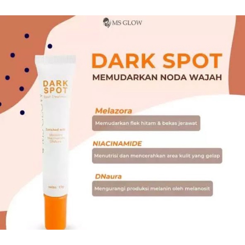Dark Spot Ms Glow/Penghilang flek hitam/bekas jerawat