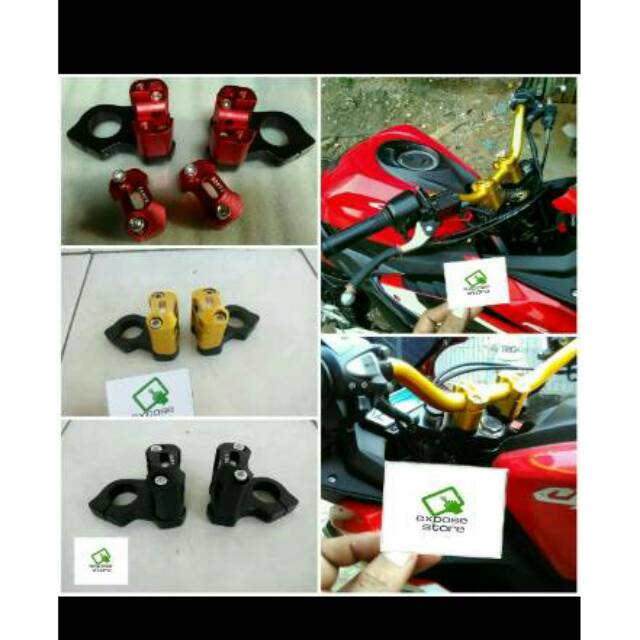 Paket Stang fatbar + Raiser + Breket Dudukan Untuk CBR Facelift150,K45a Lokal,K45 Thailand PNP