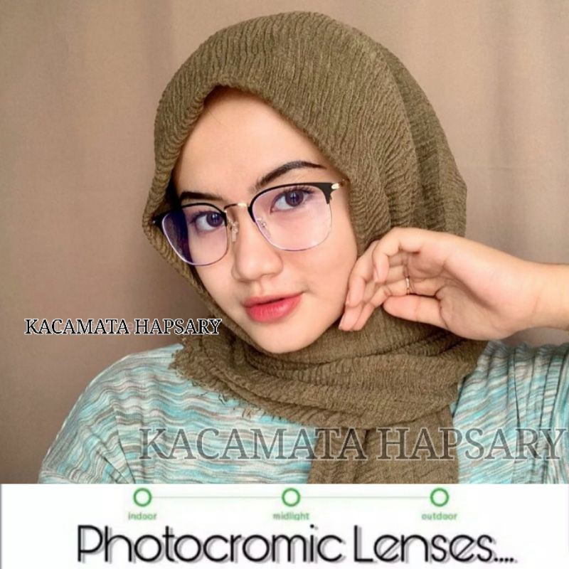 PAKET FRAME + LENSA PHOTOCROMIC | KACAMATA MINUS | KACAMATA ANTI RADIASI | 90023