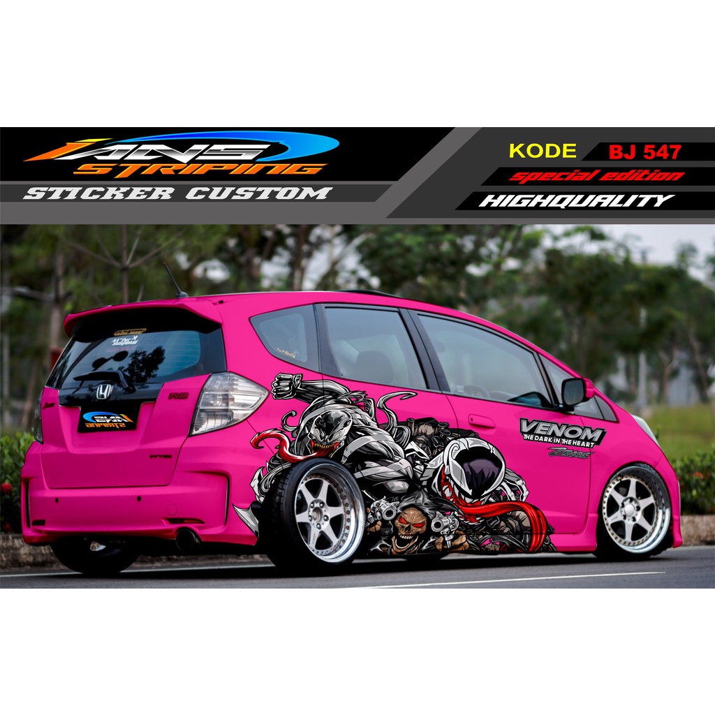 DECAL STIKER MOBIL JAZZ SIGRA BRIO YARIS SEDAN / STICKER SAMPING MOBIL / STICKER VARIASI MOBIL