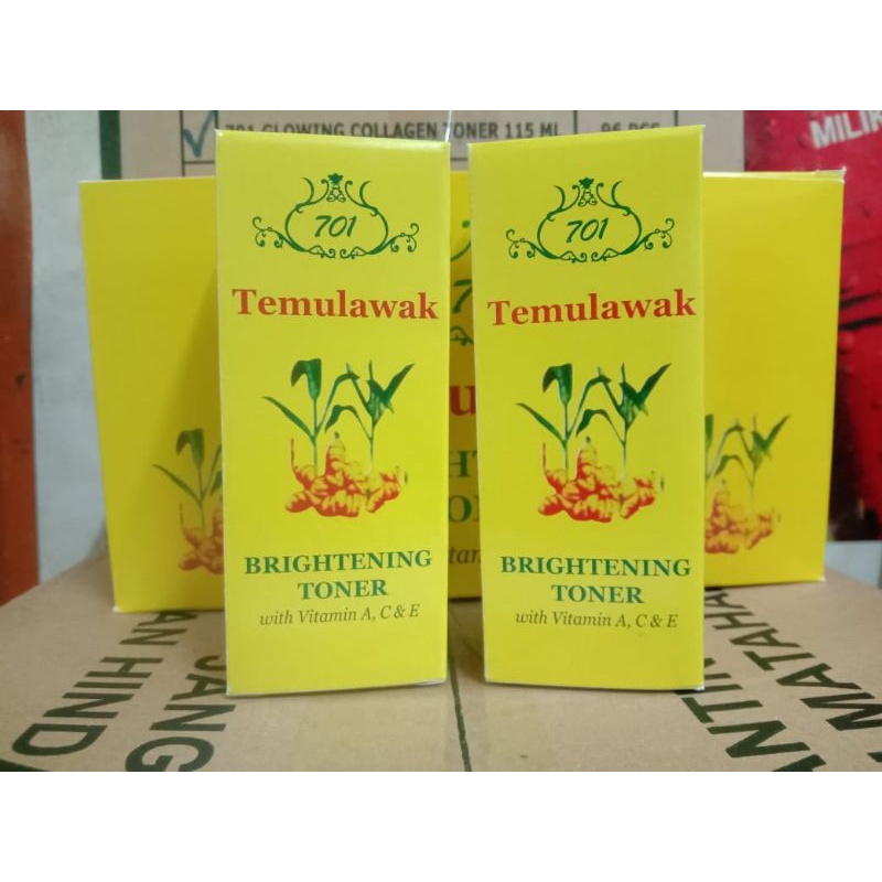 TONER Temulawak 701 Brightening with Vitamin A, C &amp; E BPOM