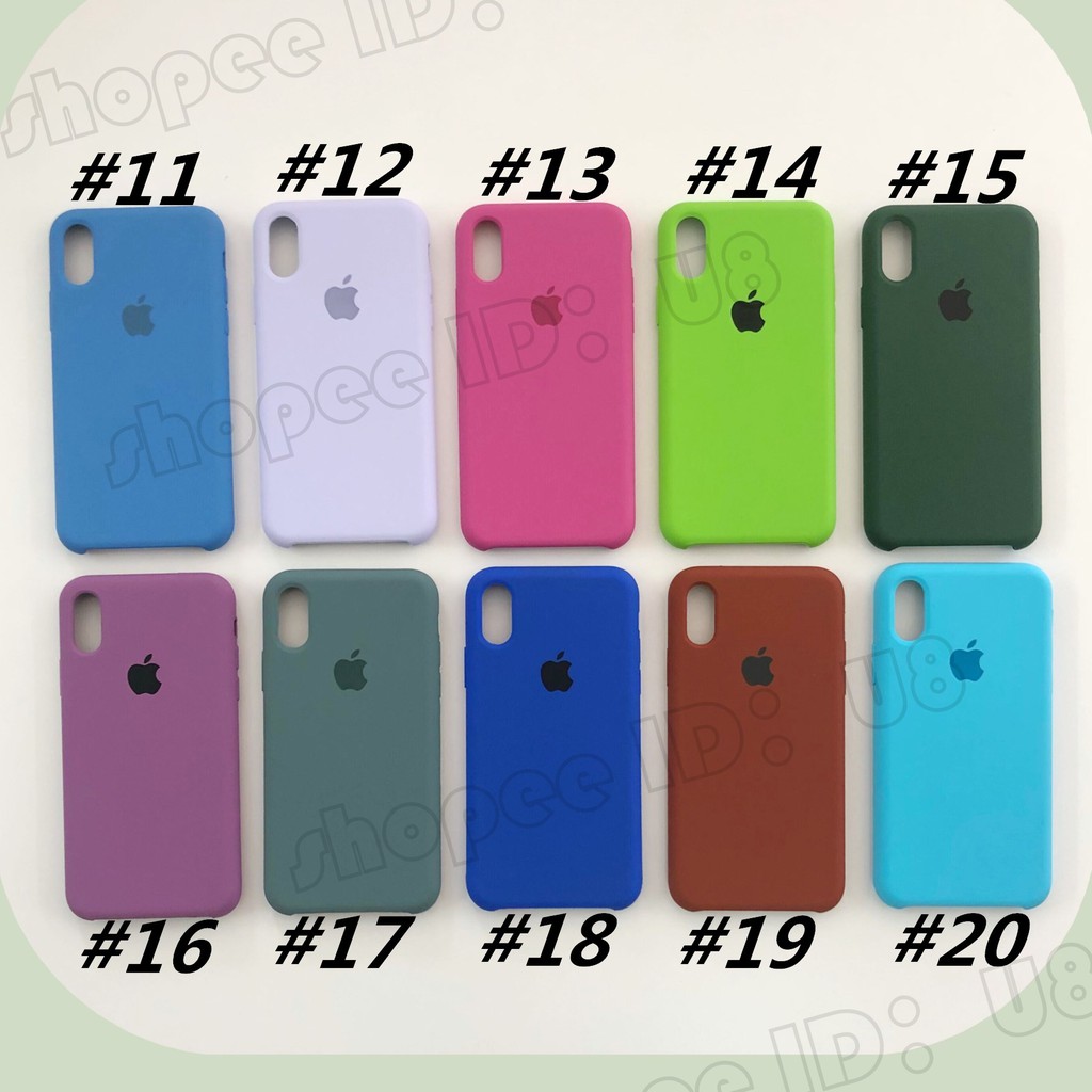 Casing Full Cover Iphone 6 6S Plus 7 8 X XS XR XS MAX case Bahan Silikon Lembut Untuk