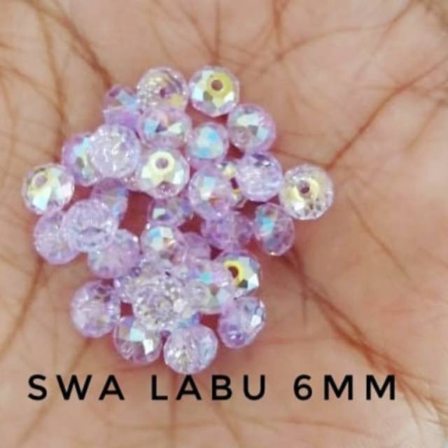 CRYSTAL SWAROVSKI LABU 6MM ORIGINAL AUSTRIA