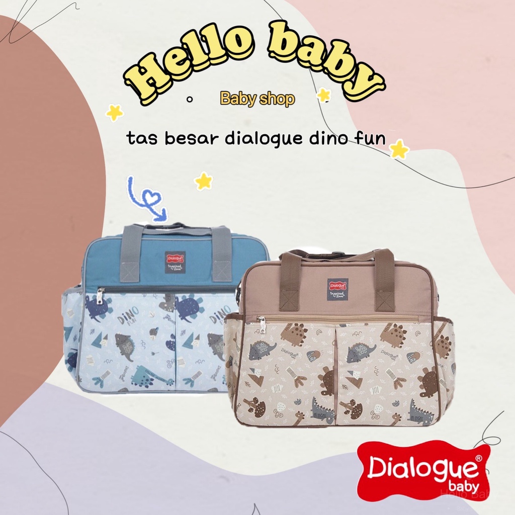 Dialogue Baby Tas Bayi Besar + Tempat Botol Susu Dino Fun Series - DGT7254