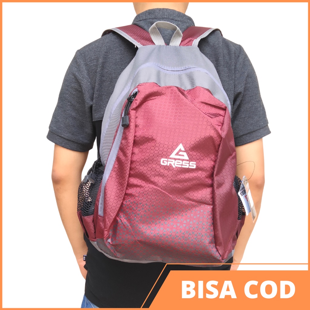 Tas Ransel Pria Sport, Tas Punggung Pria Gress Adventure Original GRESS 03