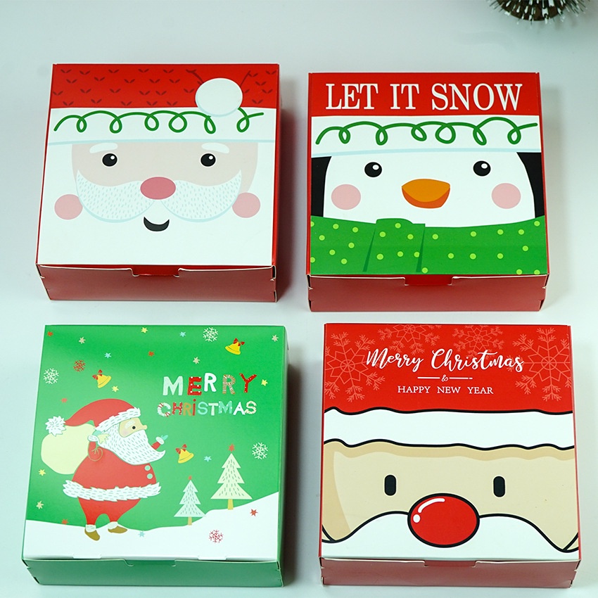 Kotak Kemasan Permen Biskuit Cokelat Nougat Untuk Dekorasi Pesta Natal