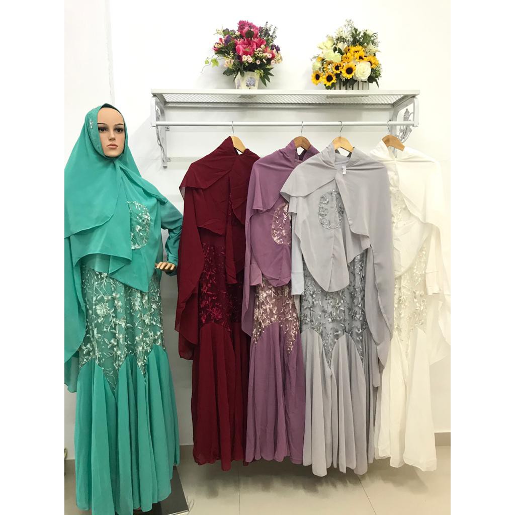 Genha Dress, Wedding Dress Muslim - Baju Wanita - Gamis