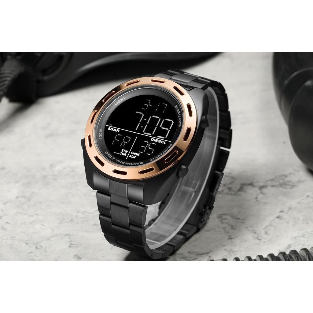 [KWS-✅COD] JAM TANGAN PRIA SPORTY TERBARU 2021 DIESEEL STAINLIS STEEL ANTI AIR DSL-9289