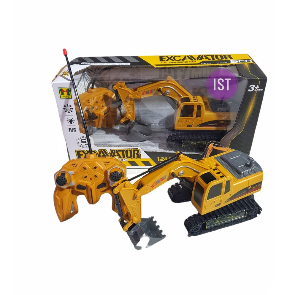 MWN Mainan RC Excavator skala 1 : 24 City Construction Team No.22-1