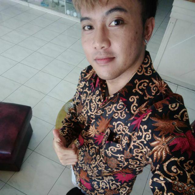 Kemeja Batik Pria Ppbtk07 Modern Lengan Panjang Casual Modis Trendy Masa Kini M L Xl Asli Pekalongan