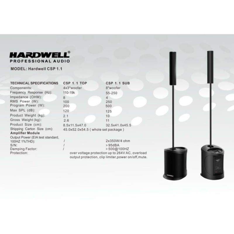 HARDWELL CSP1.1 CSP 1.1 SPEAKER LINE ARRAY ACTIVE GARANSI RESMI