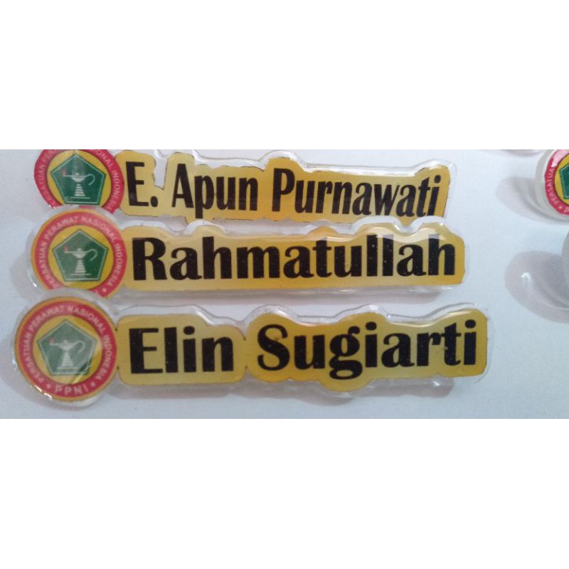 

Papan Nama Peniti / Nama Dada / Name Tage /Pin Nama