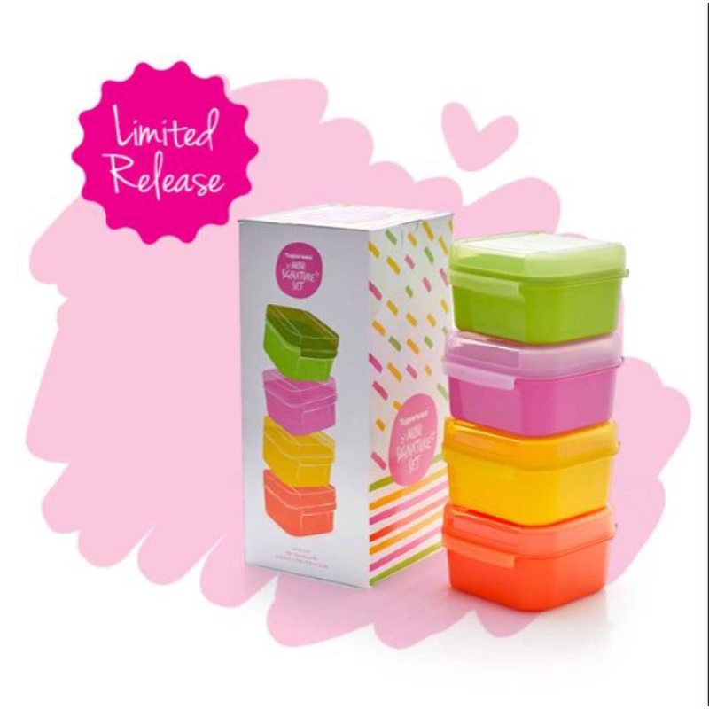 Mini signature set tupperware (produk dikirim tanpa box)