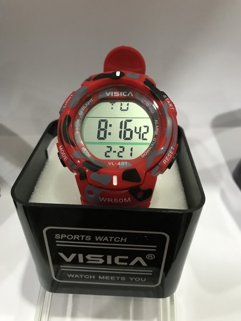 VISICA ORIGINAL JAM TANGAN DIGITAL LORENG ARMY DEWASA WATER RESIST