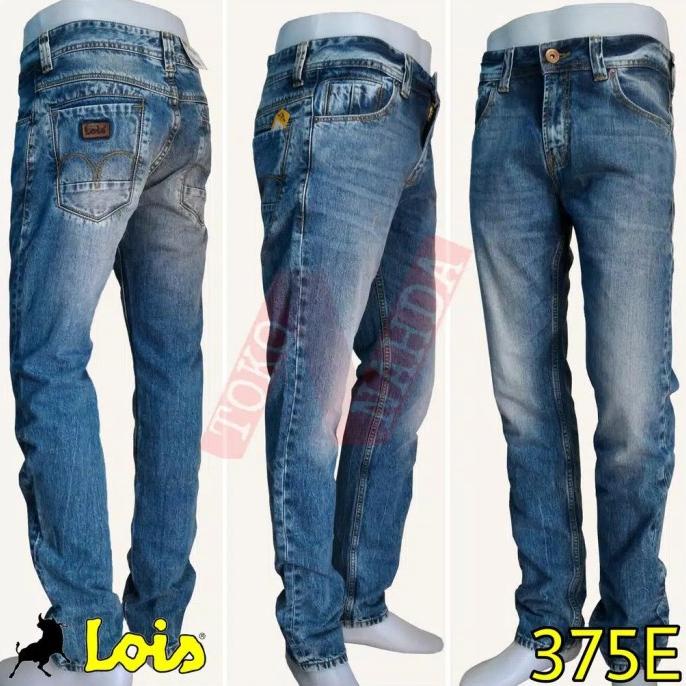celana jeans lois original pria slim fit
