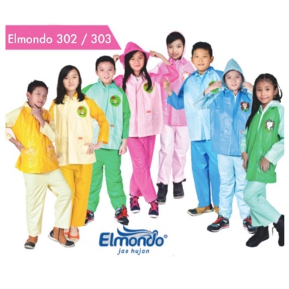 Jas Hujan Anak Js Hujan Elmondo / Jas Hujan Setelan Celana Murah  Nouvo Elmondo-302