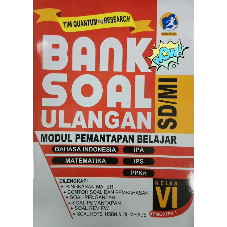 Buku Bank Soal Ulangan Modul Pemantapan Belajar Sd Kelas 6