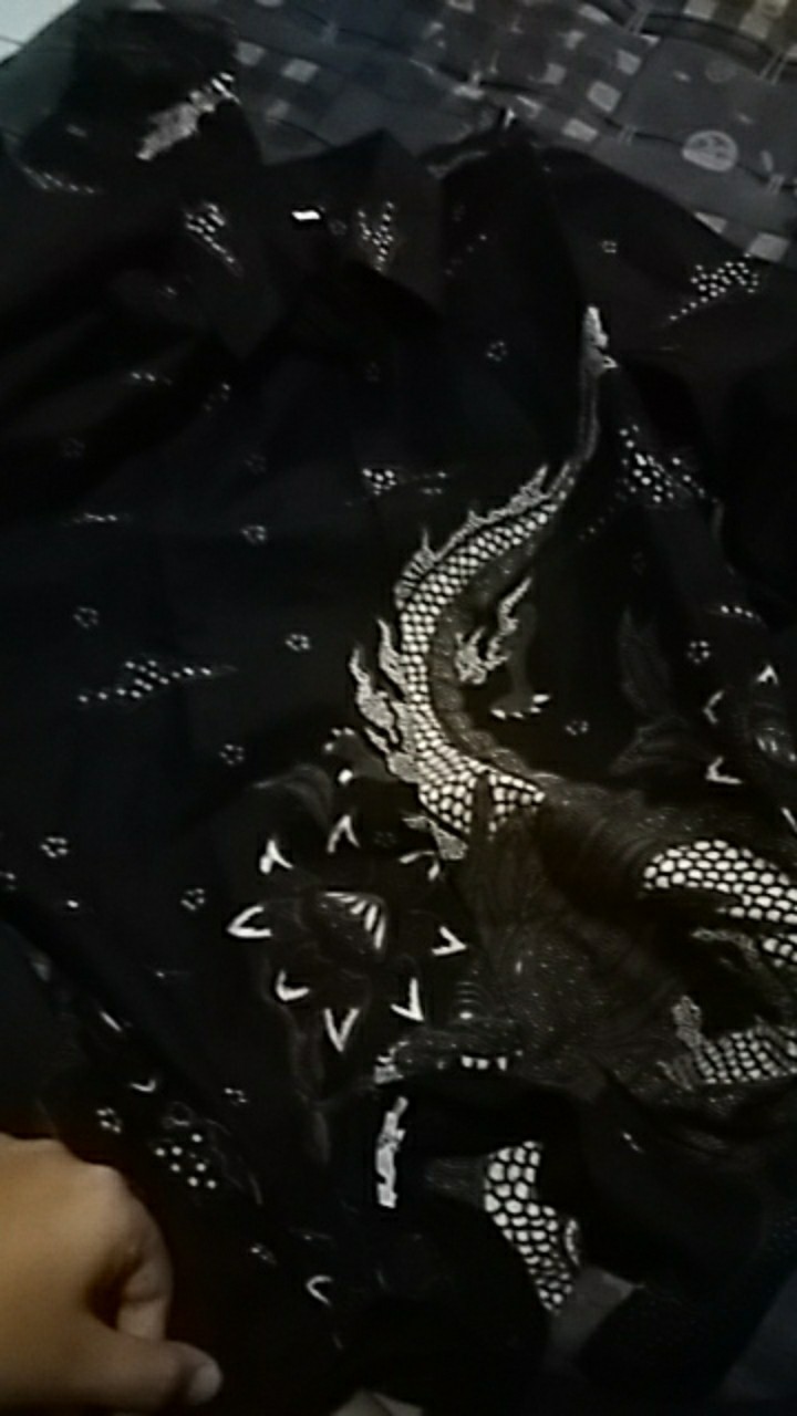 Kemeja Batik Pria Lengan Panjang Size M L Xl Xxl  Bswart Batik Hrb026 Kenongo Hem Panjang Padi