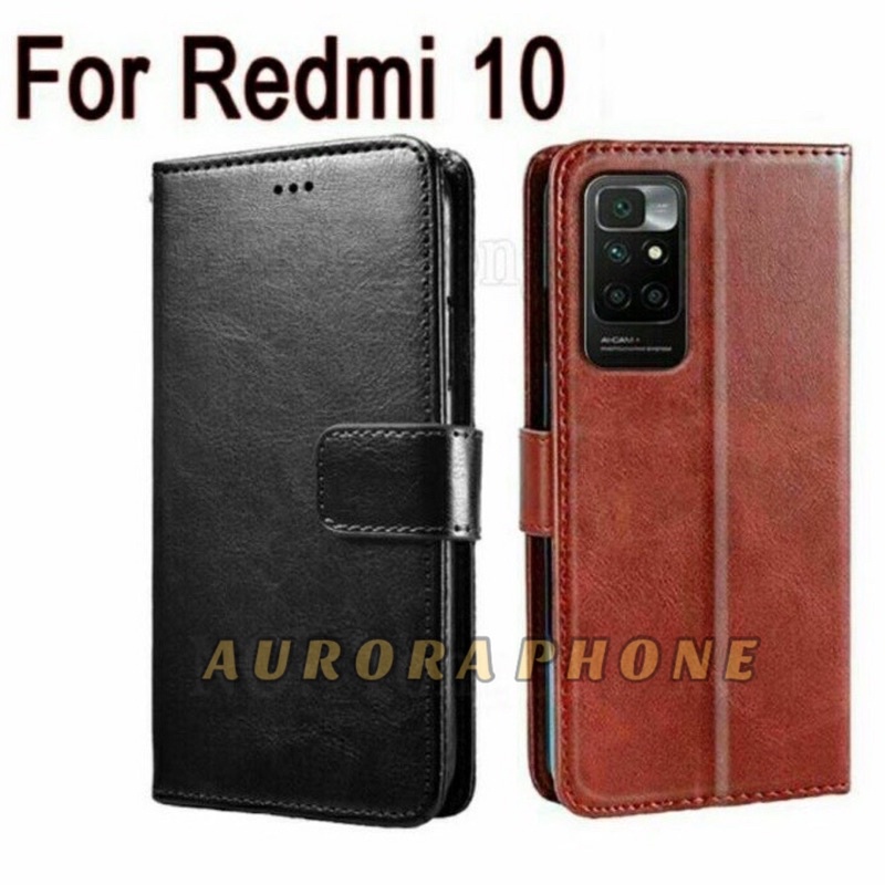 Xiaomi Redmi 10 Case Flip Cover Case Leather Wallet Sarung Redmi 10 / Flip Case Redmi 10 / Flip Case