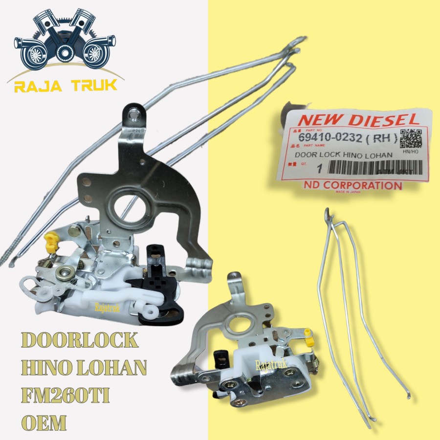 DOORLOCK KUNCI PINTU CABIN KABIN HINO LOHAN FM 260 TI OEM BARU