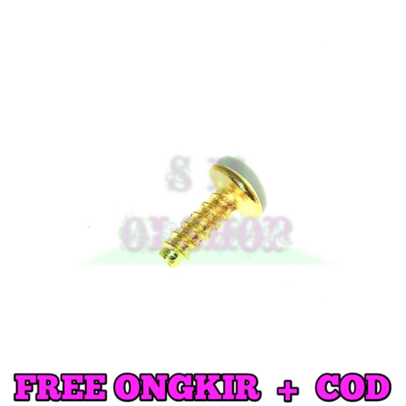 20 PCS BAUT GOLD BAUT BODY HONDA 4x12 BAUT COVER MOTOR HONDA BAUT BODI HONDA MATIC BEAT VARIO SCOOPY UKURAN M4x12