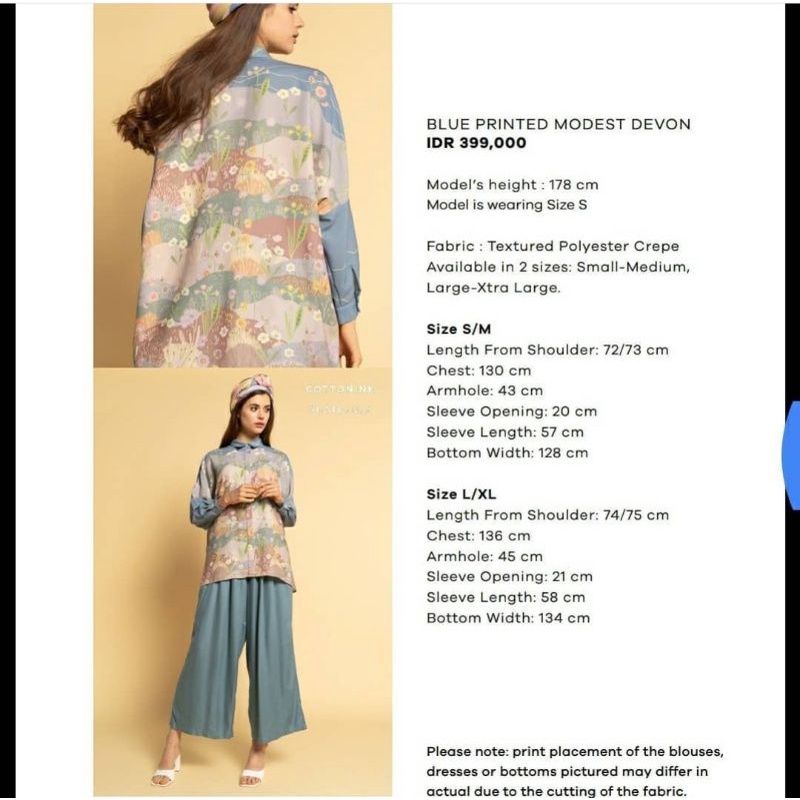 Blue print devon Top Ria miranda S/M