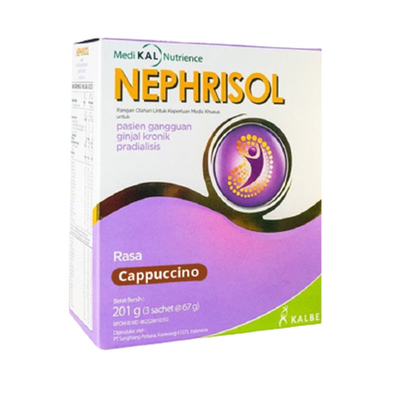 

Kalbe Nephrisol Cappucino 201 gr Susu untuk Pasien Ginjal Pradialisis