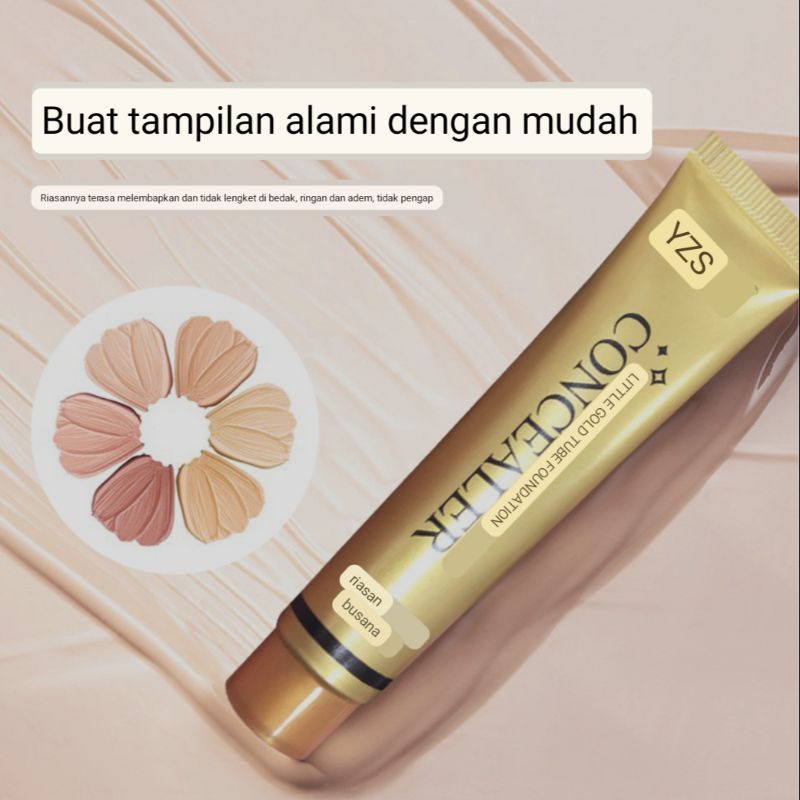 Medan Termurah GoldTube Foundation concealer YZS professional face base makeup concealer