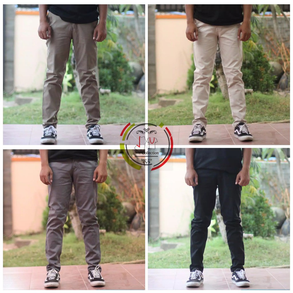 Celana Chino Original  Slimfit / celana panjang pria [Bayar di tempat]