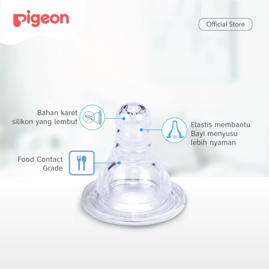 PIGEON BOTTLE PP RP 120ML PREMIUM DUS WITH S TYPE SILICONE NIPPLE - BATIK BANGAU (BOTOL)