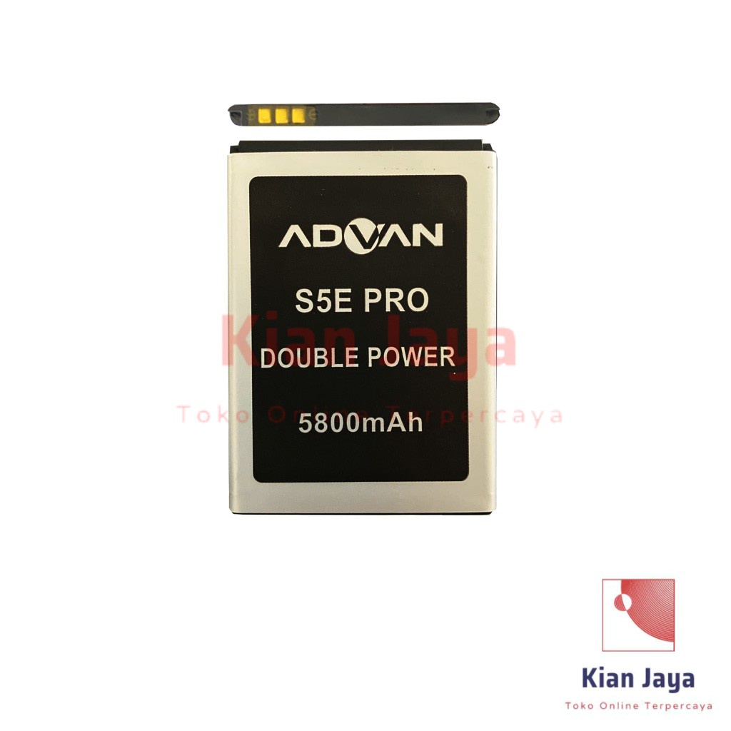 Baterai Advan S5E Pro Original Double Power Batre Batrai Battery Hp Ori