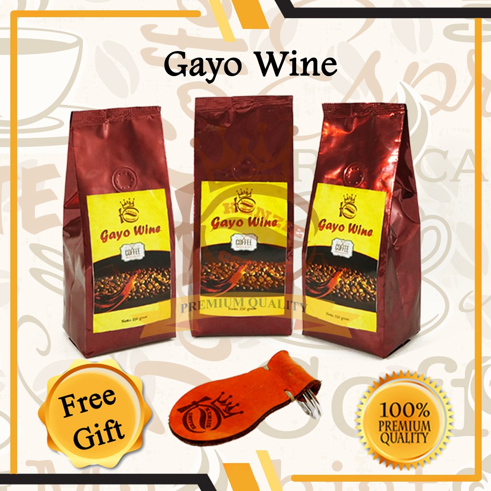 

Tukangkopiku - FREE GANTUNGAN KUNCI - Bubuk KOPI GAYO WINE Arabica 250 gr - Kenzie Coffee