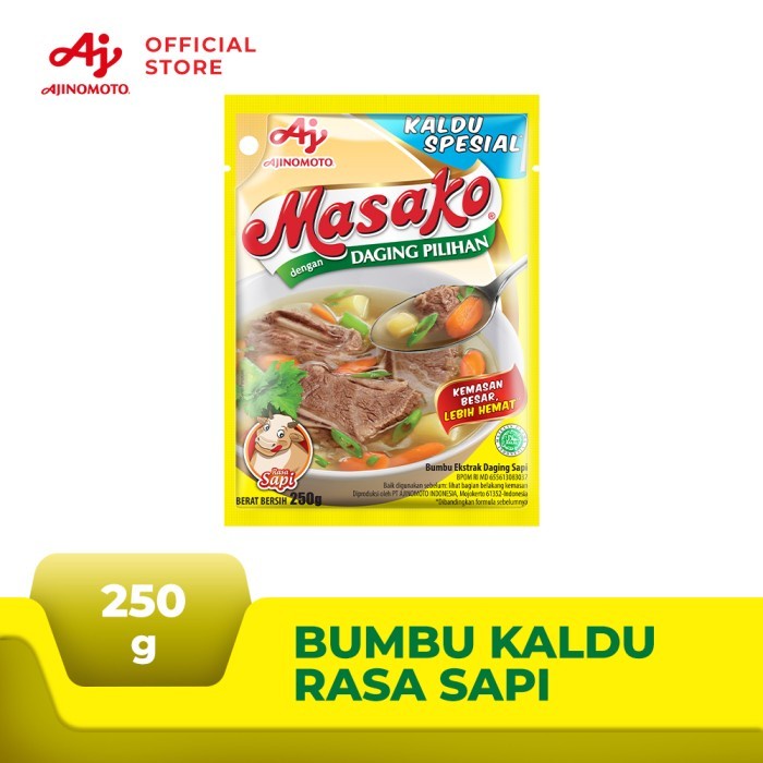 

Masako® Bumbu Kaldu Penyedap Rasa Sapi Kemasan 250g