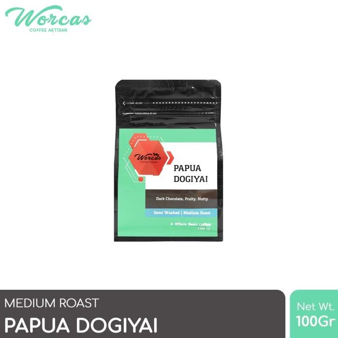

[COD] WORCAS Arabica Papua Dogiyai 100 Gram - Medium Roasted Coffee [COD]