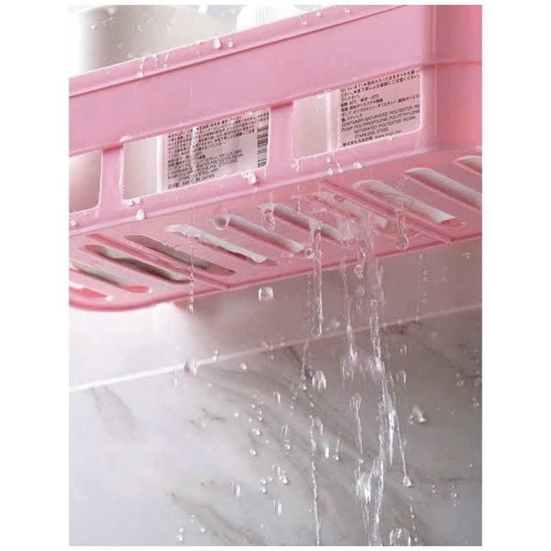 Rak Toilet Kotak - Rak Tempel Dinding Kamar Mandi - Rak Tempel kamar mandi kotak -