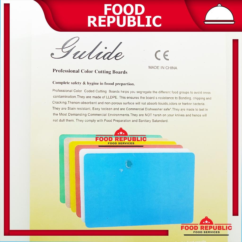 TALENAN PLASTIK TEBAL BESAR 44,5 CM X 30 CM /CUTTING BOARD 100% PP 2CM