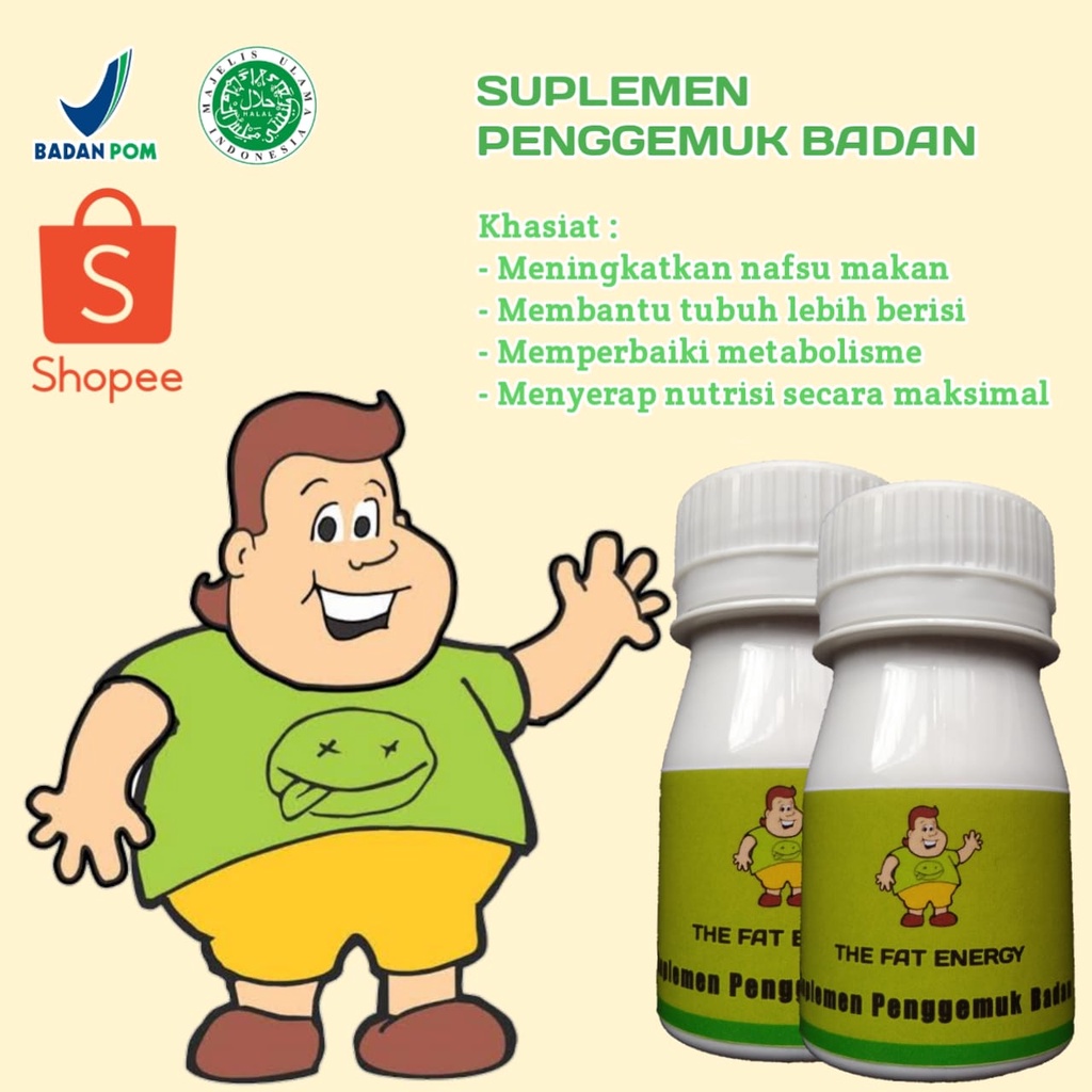 Terlaris Penggemuk Badan – Penggemuk Badan Cepat Permanen - Obat Penambah Nafsu Makan Anak dan Dewas