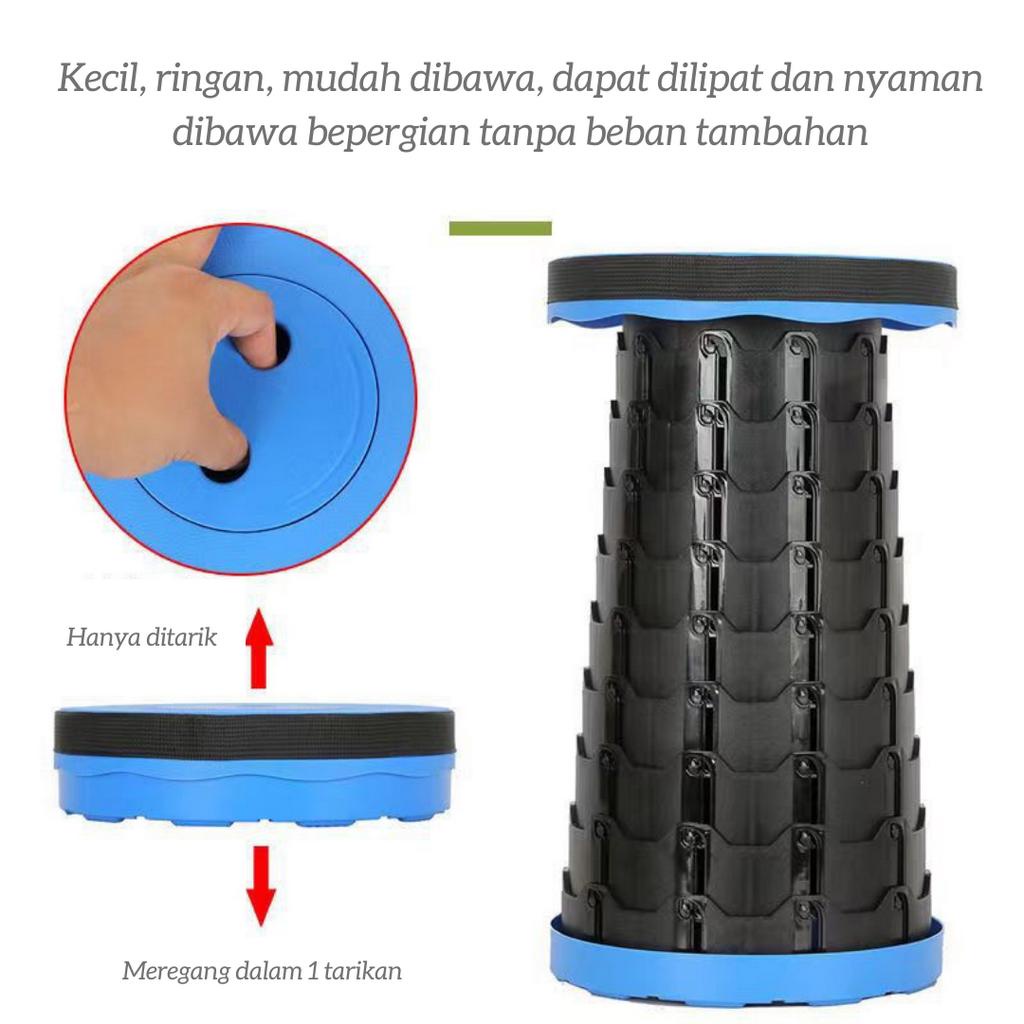 Kursi Lipat Outdoor Portable / Tempat Duduk Lipat Fleksibel  - SOSOYO