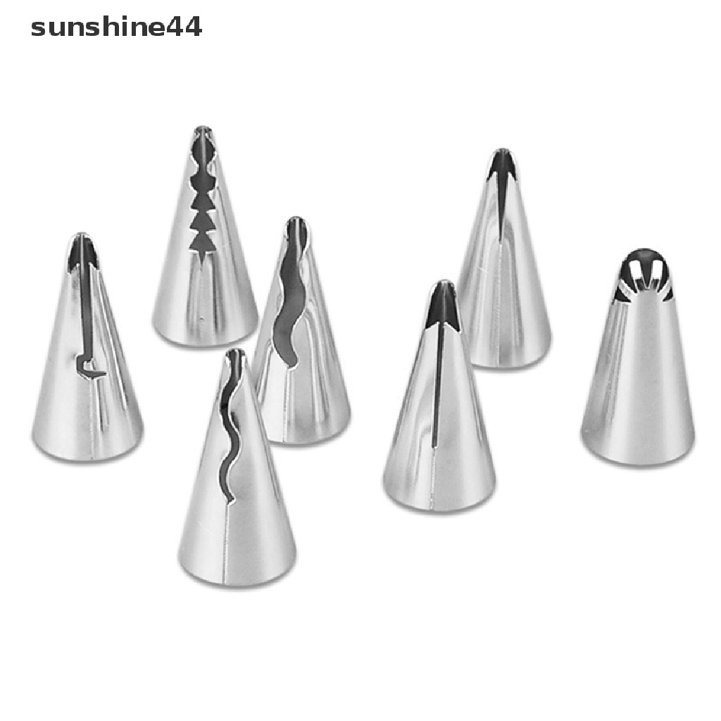 Sunshine 1Pc Spuit Piping Icing DIY Bahan Stainless Steel Untuk Dekorasi Kue