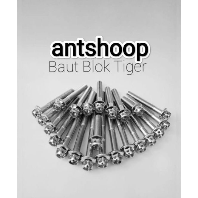 Baut Probolt Blok Tiger Crome Chrome Buat Blok Mesin Tiger Baut Blok Mesin GL Baut Blok Tiger GL