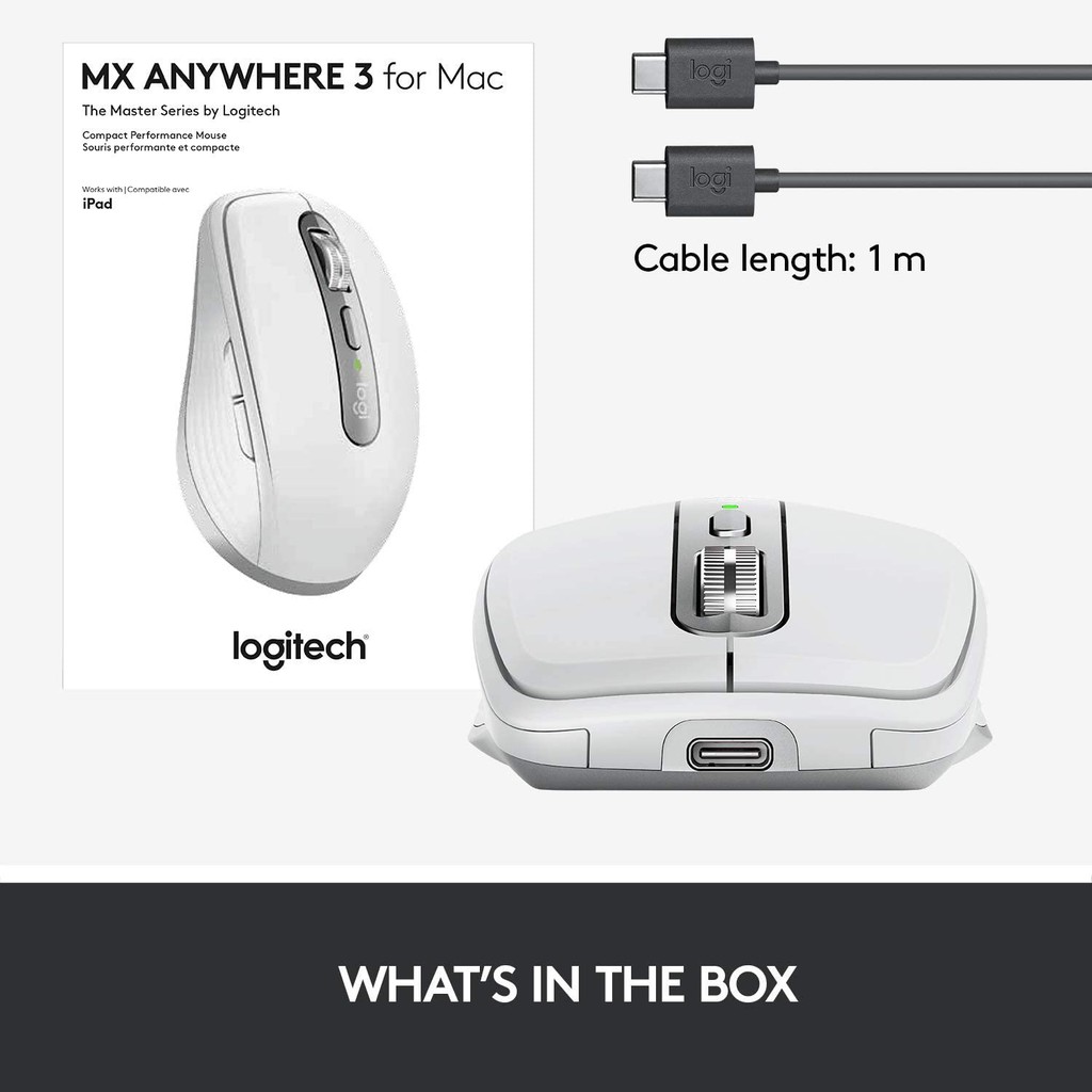 Logitech MX Anywhere 3 For MAC Mouse Wireless Bluetooth MX Anywhere3