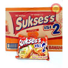 

NOODLES/MIE INSTANT SUKSES ISI 2 KUAH RASA AYAM BAWANG KEMASAN DUS ISI 24 PCS