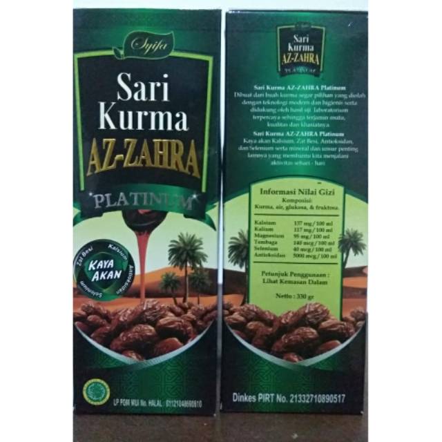 

Sari Kurma AZ ZAHRA Platinum ASI Booster Trombosit Booster