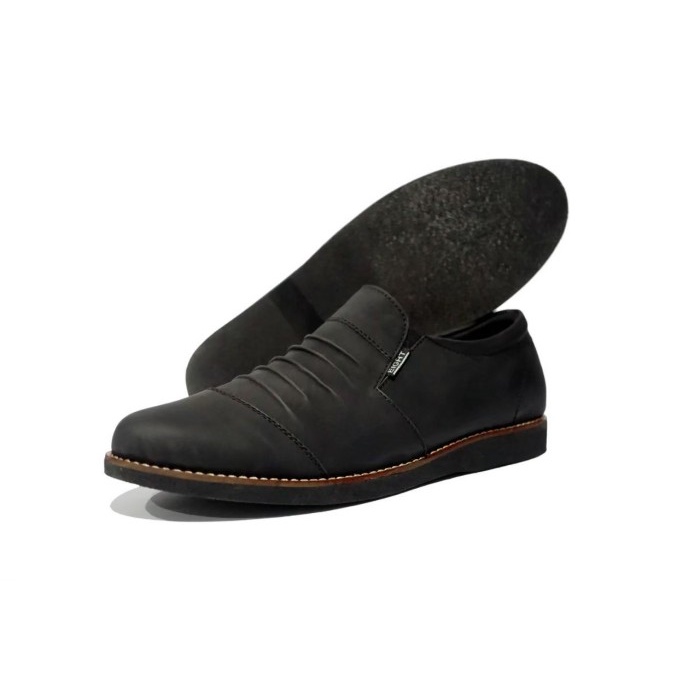 Sepatu Slip On Formal Kasual Pria Eight Wringkle Sintetis