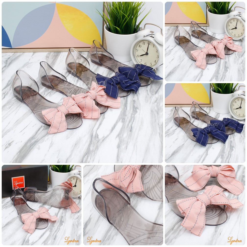 Lyodra sawyeris Flat Jelly Shoes Import  LDR209 Real Pict