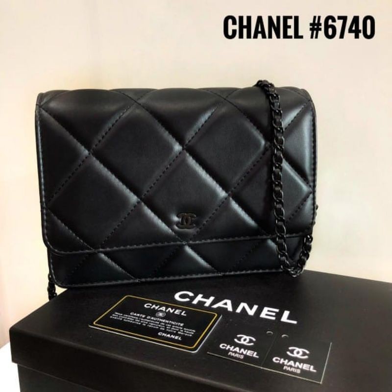 Tas Chanel Mini Flap Sling Bag Caviar Skin 6740 Semi Premium