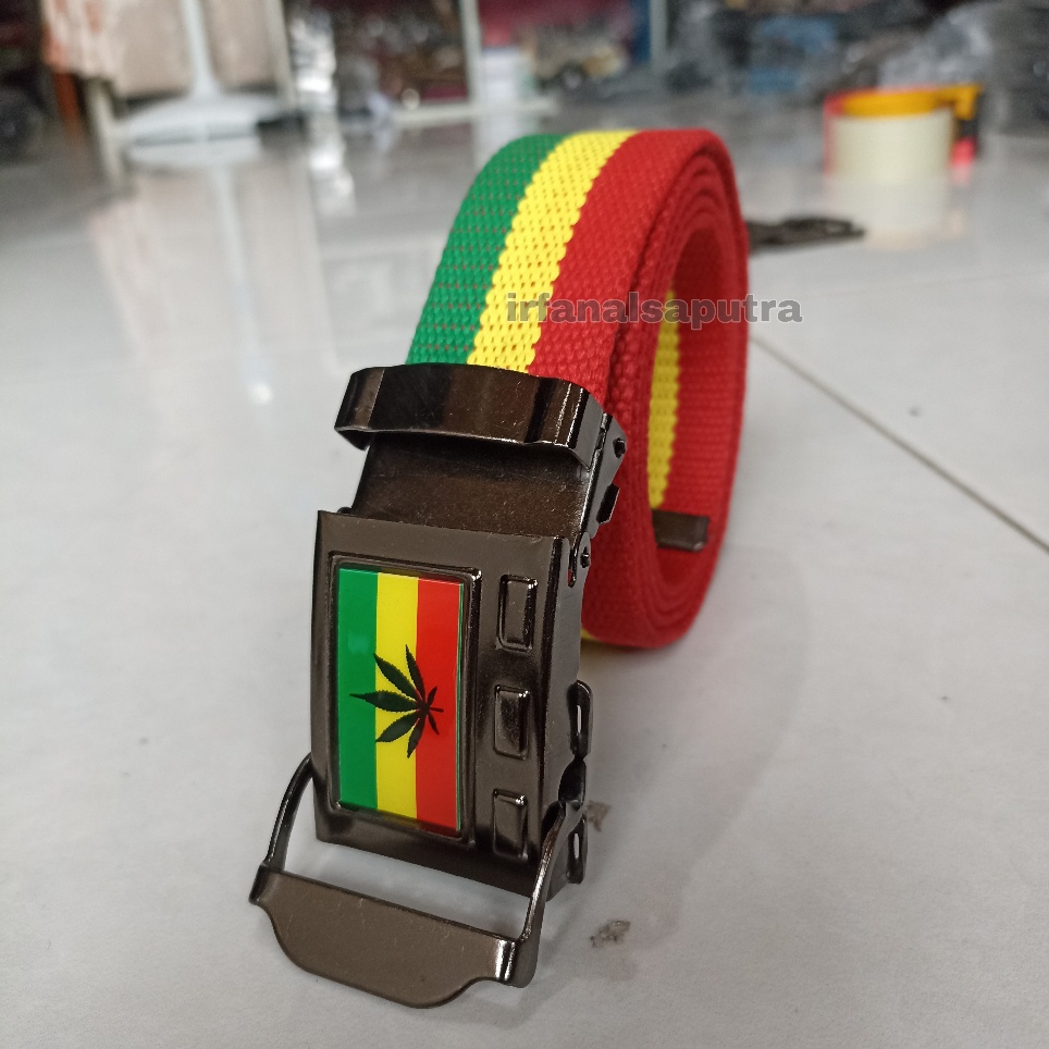 Ikat Pinggang Pria RASTA Sabuk Gesper Jepit Reage Men Belt S049