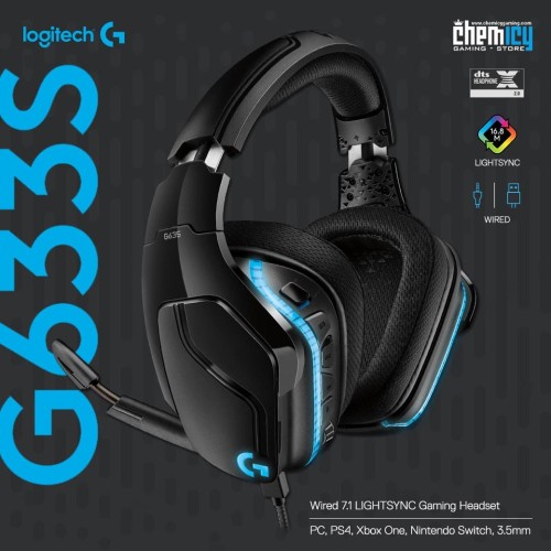 Logitech G633s 7.1 Headset Gaming Wired RGB LIGHTSYNC