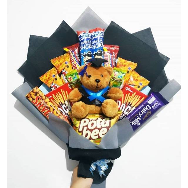 SNACK BOUQUET/BUKET SNACK DOLL PKYCHO MIX 01 | Shopee Indonesia