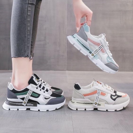 TBIG [COD] Sepatu Sekolah Sneakers Import Shoes MACHI Fashion Wanita Sepatu Korea Style Sekolah Kuliah